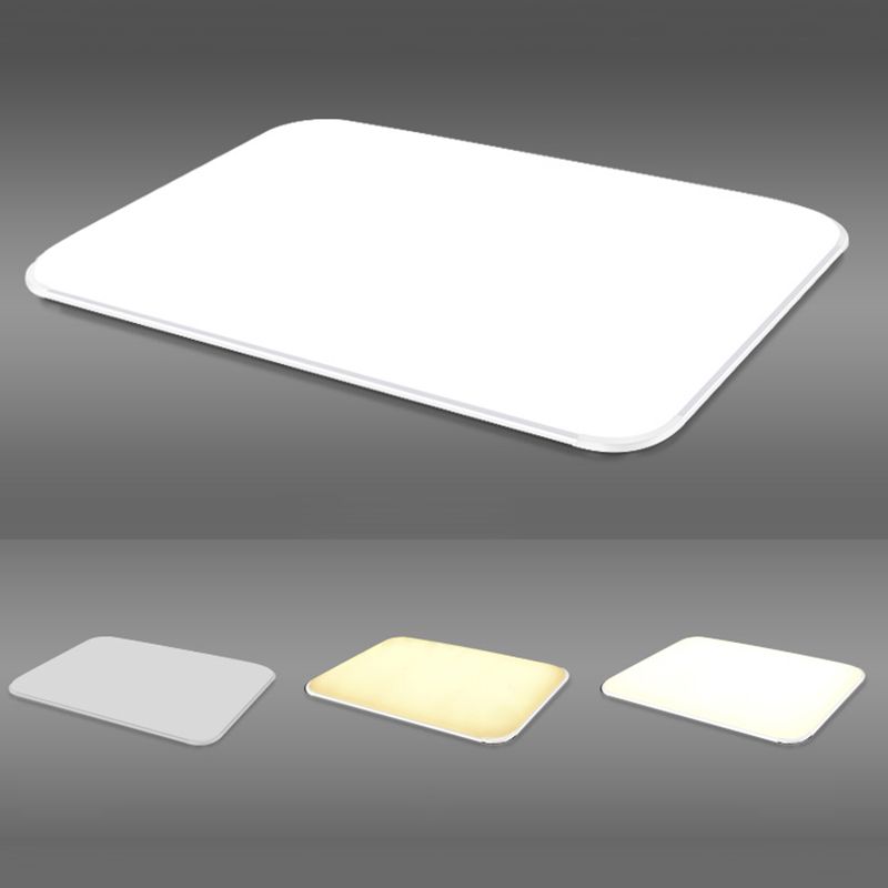 Lámparas de techo empotradas geométricas de aluminio, luz empotrada LED de 1 luz de estilo moderno