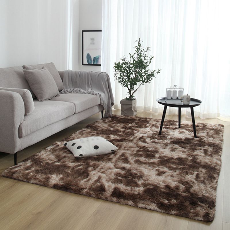 Alfombra impresa de corbata calmante contemporánea área de pelusa simple alfombra lavable amigable para la alfombra para la decoración del hogar