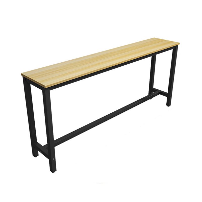 Modern Style Rectangle Wood Bar Height Pub Table for Dining Room