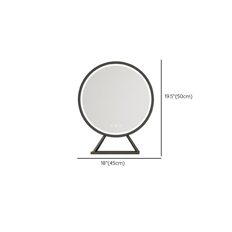 Cream Solid Wood Lighted Mirror Bedroom With Drawer Dressing Table