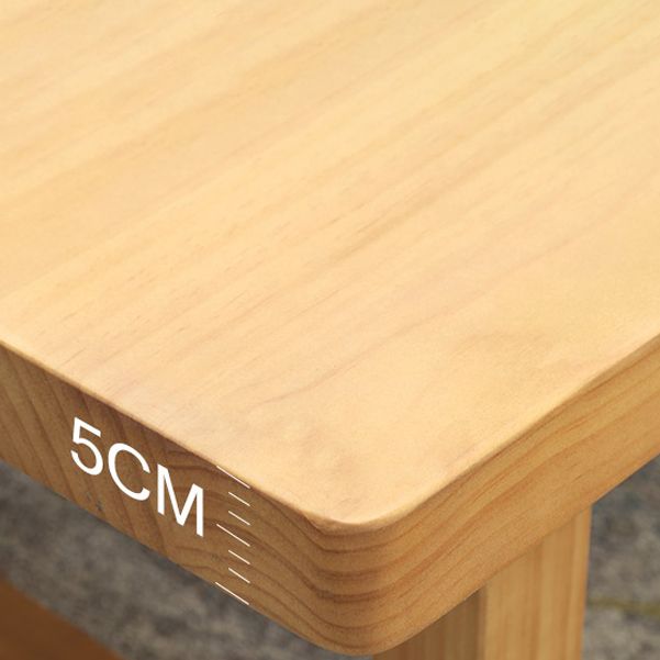 Solid Wood Rectangle Meeting Table Home Office Modern Writing Desk