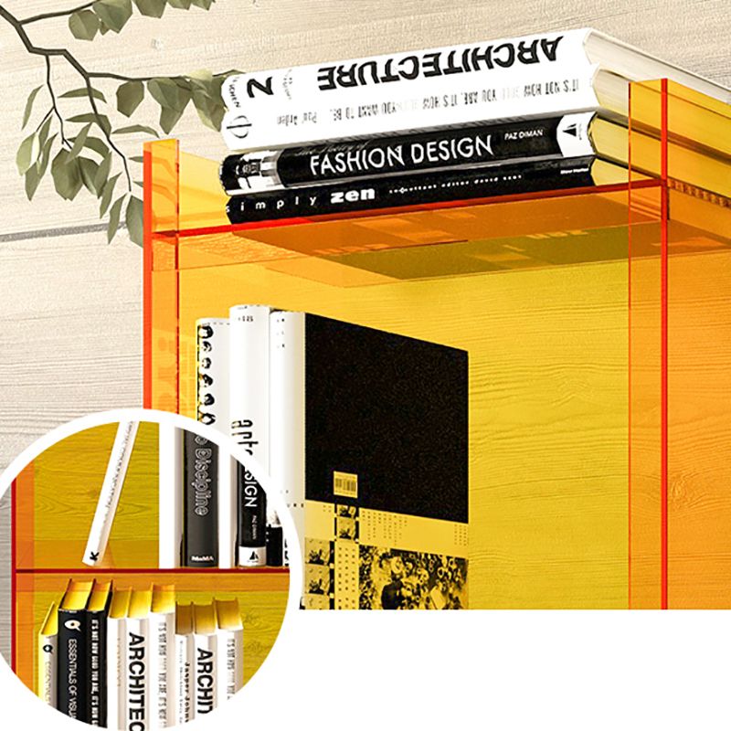 Scandinavian Home Office Bookshelf Acrylic Closed Back Bookcase