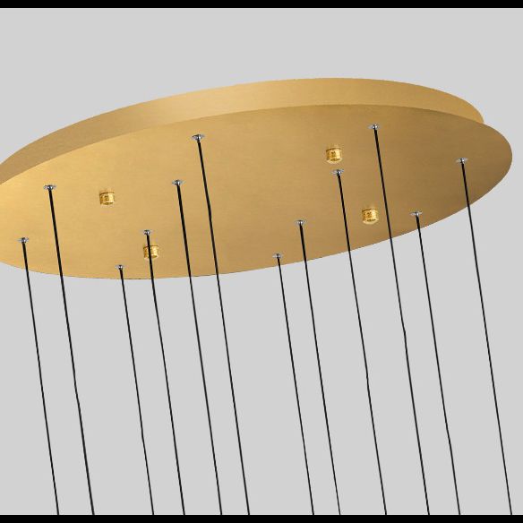 Metal Stick Shaped LED Pendant Simplicity Suspension Light Fixture for Spiral Stairs