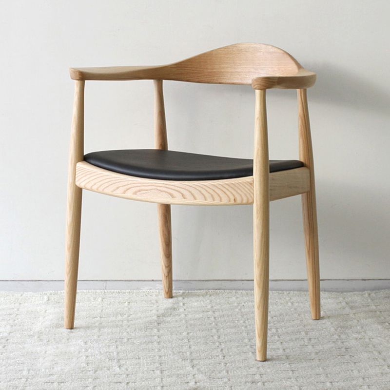 Chaise de salle à manger moderne de 20 pouces de large, avec 4 pieds en bois, pour usage domestique