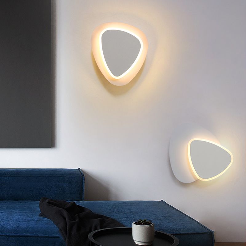 Modern Style Geometry Shape Wall Sconce Metal Light Sconces for Bedroom