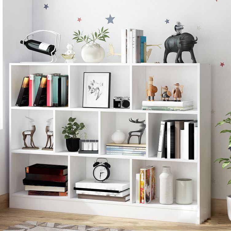 Wooden Bookcase Modern Style Minimalist Home Office Bookshelf