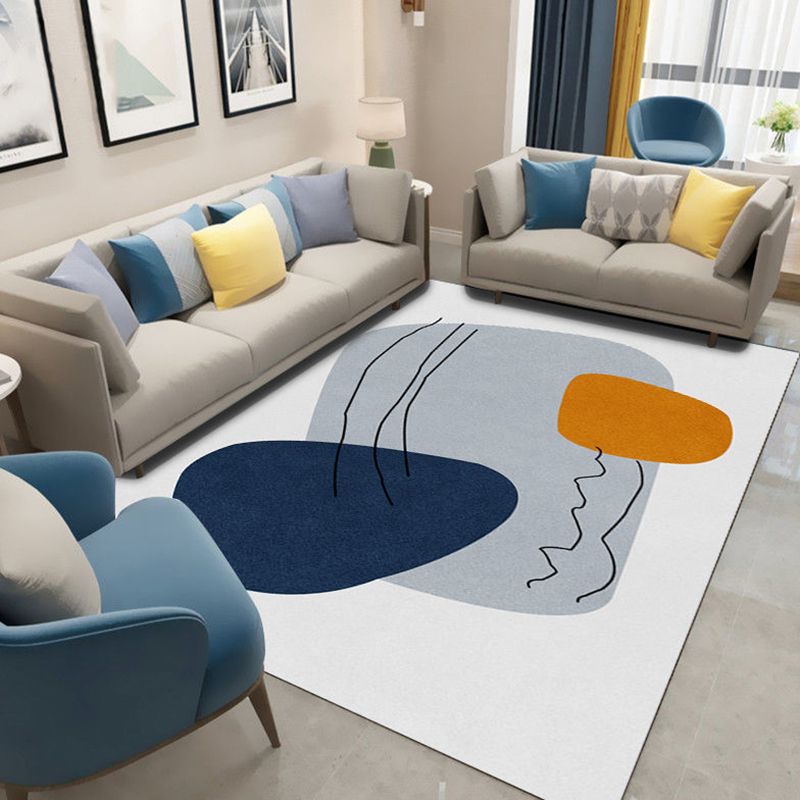 Tapis moderne violet en Polyester, bloc de couleur, avec envers antidérapant, pour la décoration de la maison