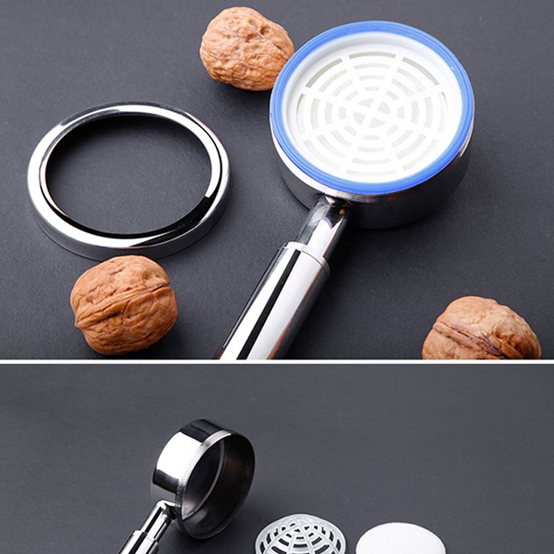 Modern Stainless Steel Hand Shower Water Filtration Round Showerhead
