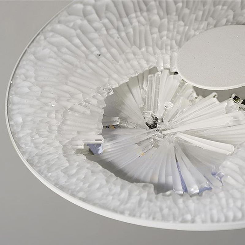 Schijfvorm metaal hangende hanglamp Noordse LED -suspensie hanglamp