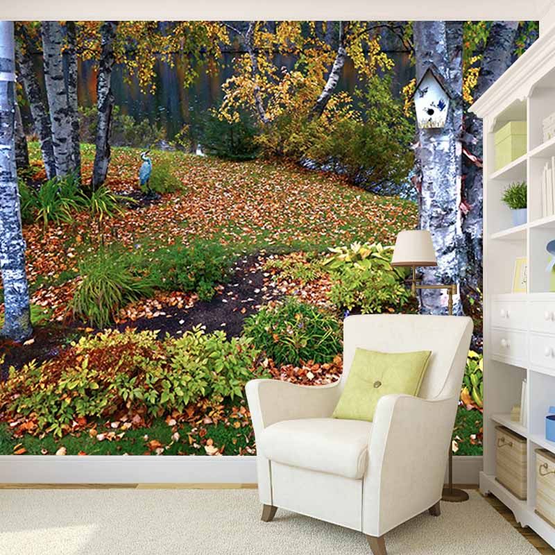 Wall Art Mildew Resistant Wall Mural Wallpaper Forest Landscapes Pattern
