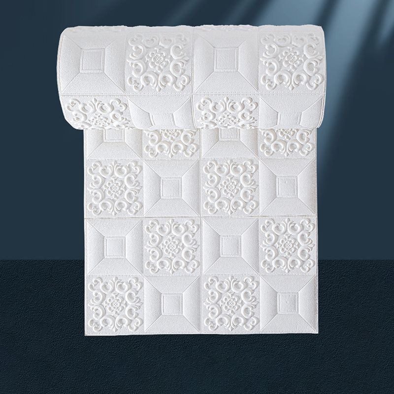 Modern 3D Embssed Wall Ceiling Peel and Stick Waterproof Wall Paneling