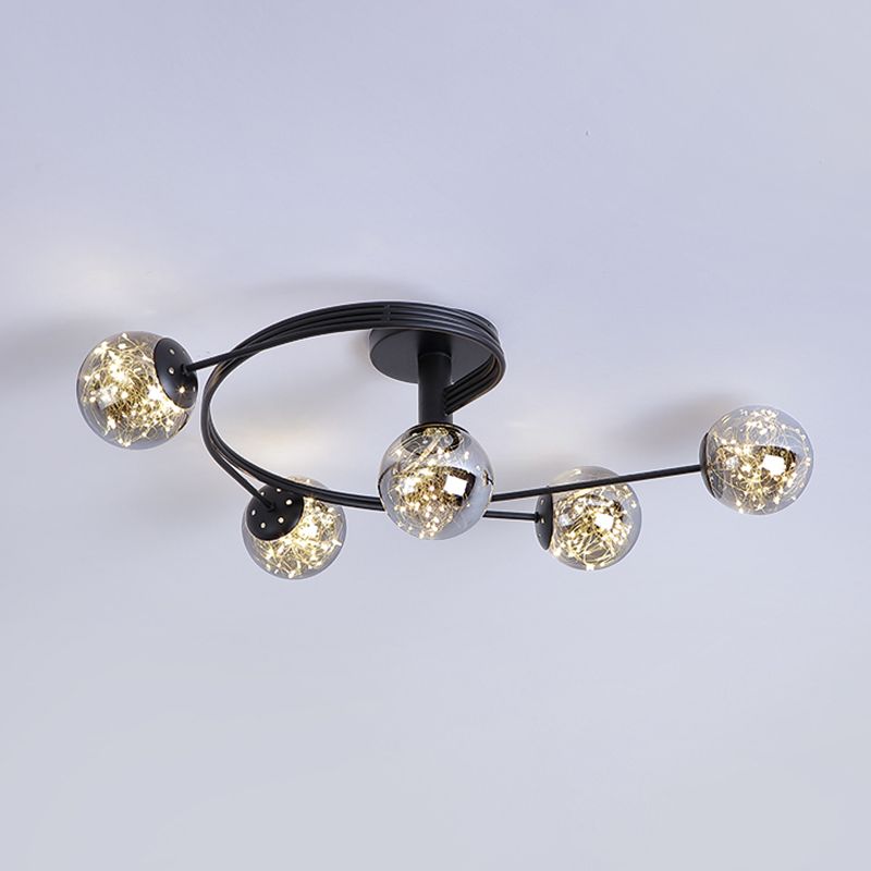 Creative Sputnik Flush Mount Light Contemporary Bedroom Living Room Ceiling Light