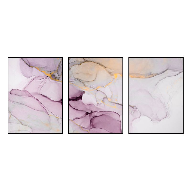 Ombre Pattern Painting for Boys Room in Light Color, Multiple Sizes, Set of Three