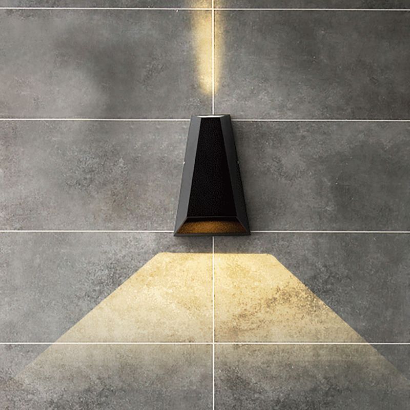 Contemporáneo de pared geométrica de metal LED dos luz de lavado de pared ligera para sala de estar