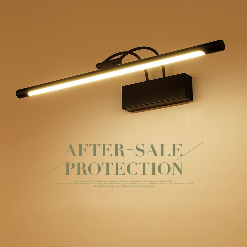 Armoire miroir de style moderne lumières murales de salle de bain en métal LED LED Vanité ambiante Vanity Light avec tête de lampe pivotante