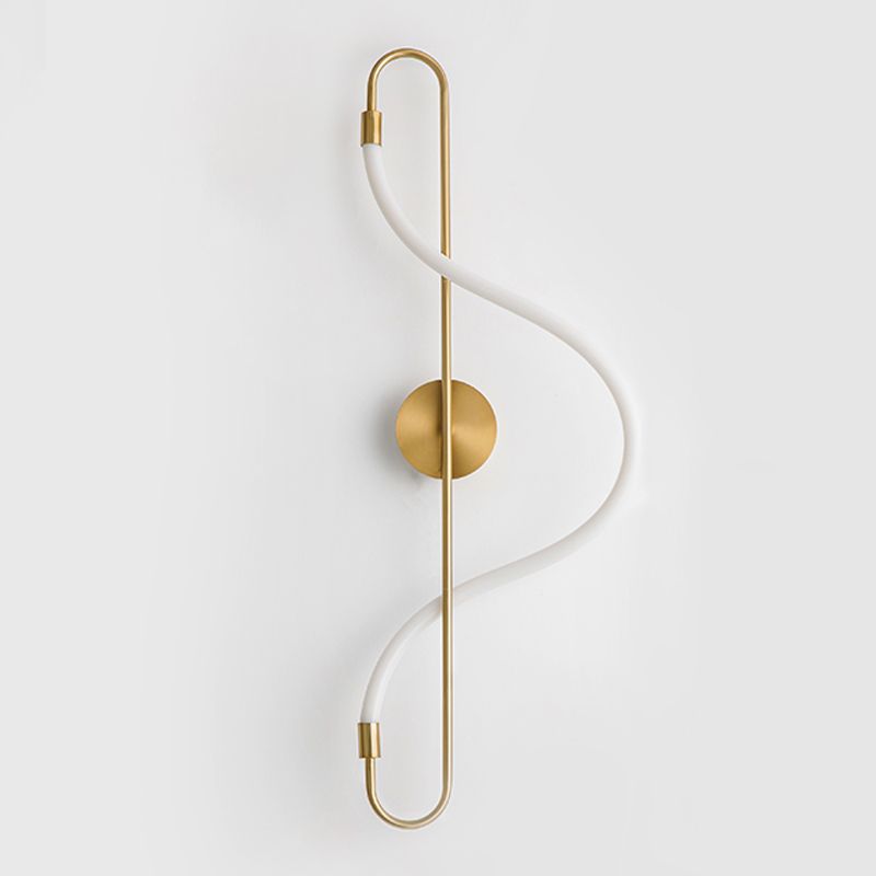 Luz de pared lineal metálica moderna Luz de pared creativa de pared de iluminación para sala de estar para sala de estar