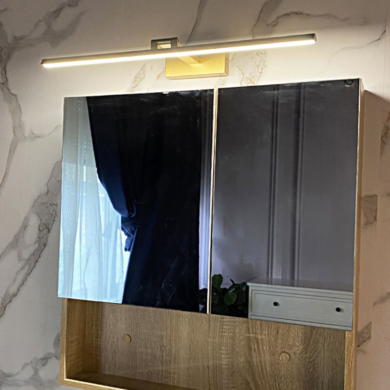 Modern Mirror Front Lighting Simplicity Acrylic LED Gold Wall Mounted Light