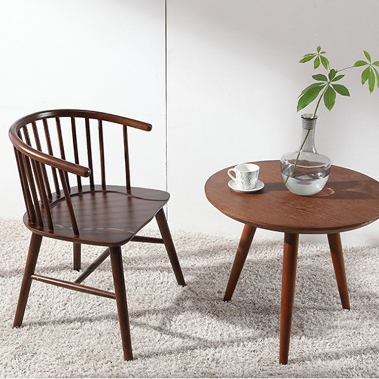 Restaurant contemporain dinant la chaise de salle à manger arrière en bois de chaise de bras