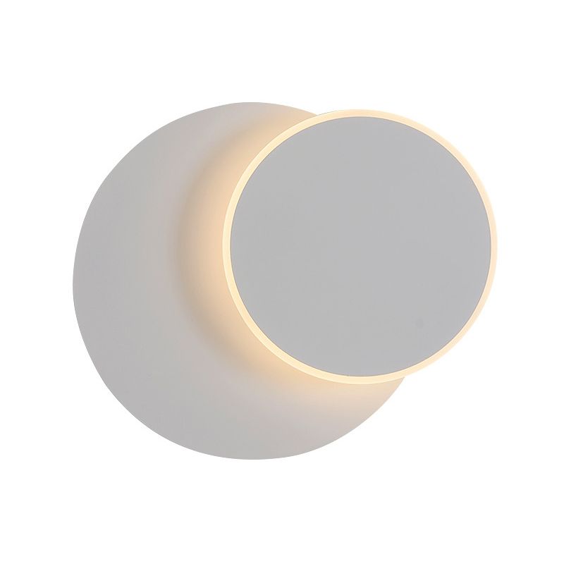 Prononi del comodino in metallo a parete a led geometrica rotatabile