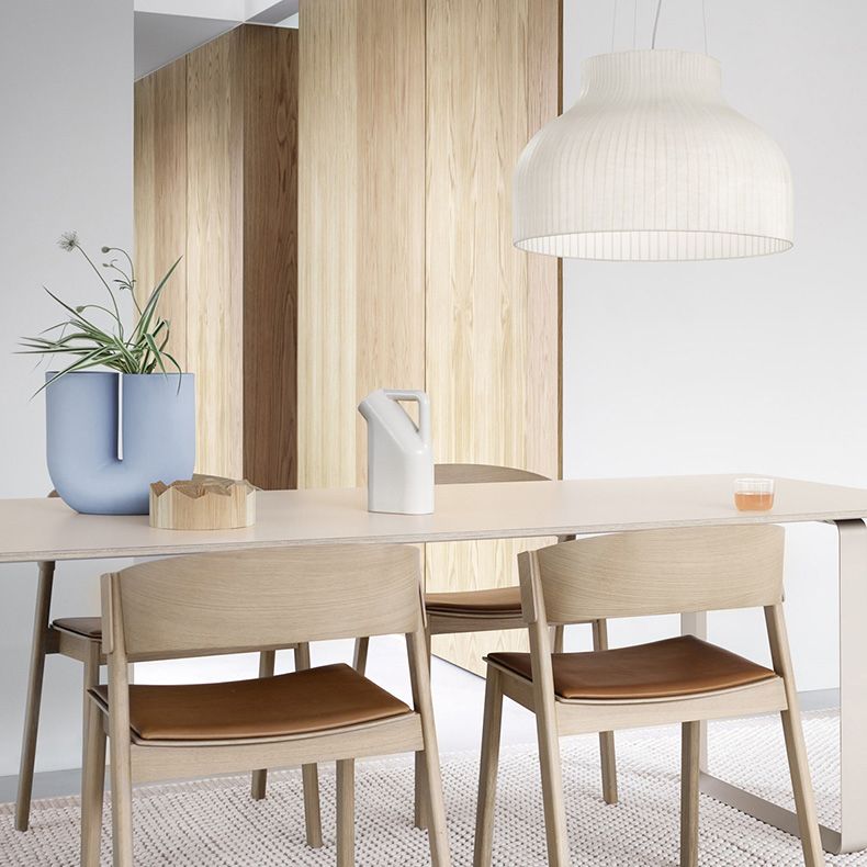 Eenvoud zijden stof lantaarn tint hanglamp moderne stijl 1-licht suspensie verlichting armatuur voor slaapkamer