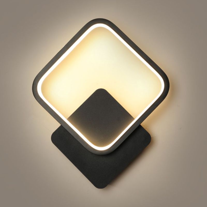 Linear Shape Metal Wall Light Modern Style Single Light Wall Mount Lighting