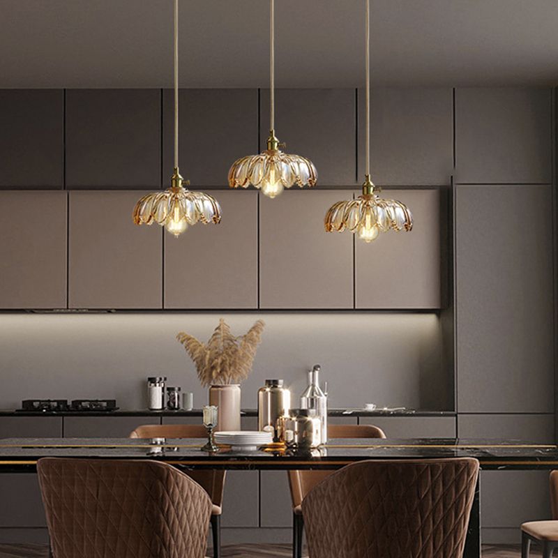 Modern Style Pendant Lighting Glass 1 Light Pendant Light for Bedroom