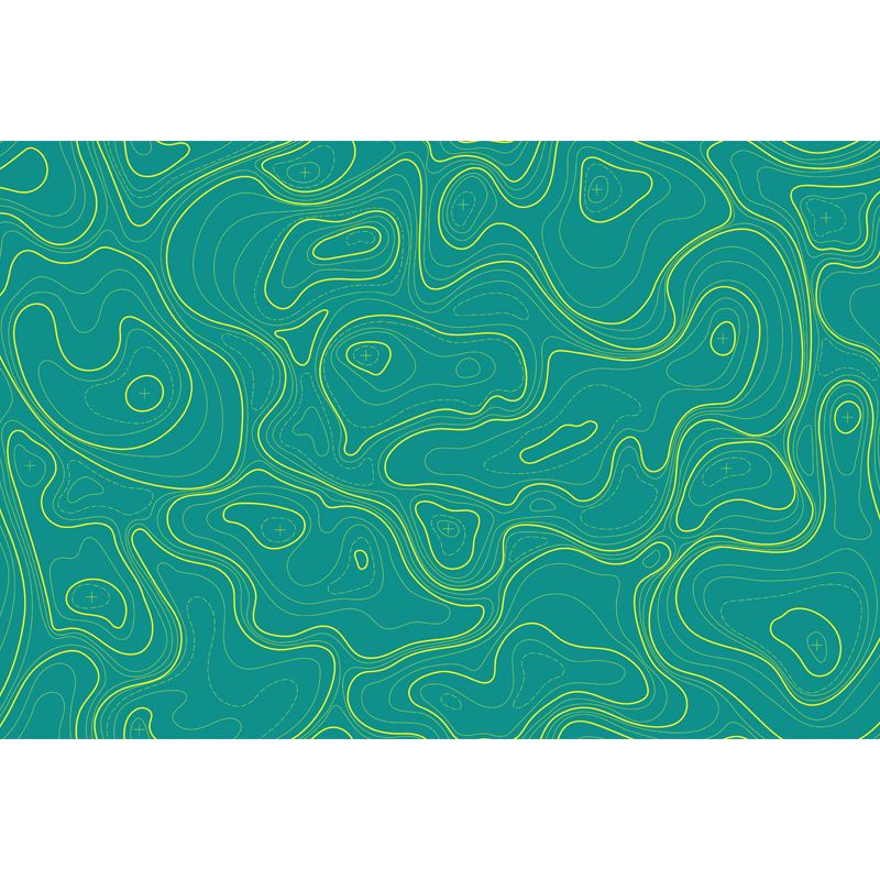 Modern Abstract Mural Non-Woven Cloth Stain-Proof Light Color Wall Art for Bathroom