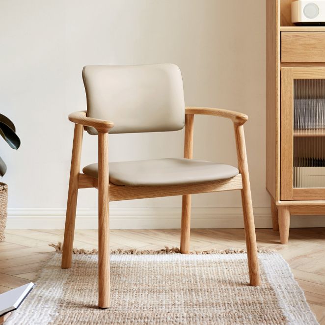 Contemporary Wood Open Back Dining Arm Chair(Set of 1/2/4/6/8)
