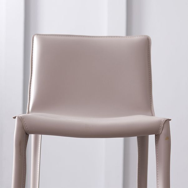 Glam Indoor Stools with Leather Legs Matte Finish Faux Leather Counter & Bar Stools