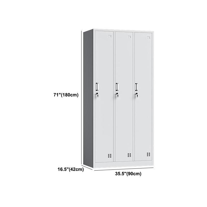 Contemporary Style Metal Wardrobe White Colour Wardrobe Closet for Home