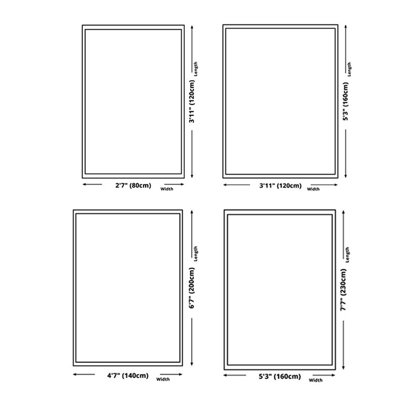 Modern Color Blooming Rug Color Mixed Polyester Area Carpet Stain Resistant Rug for Living Room