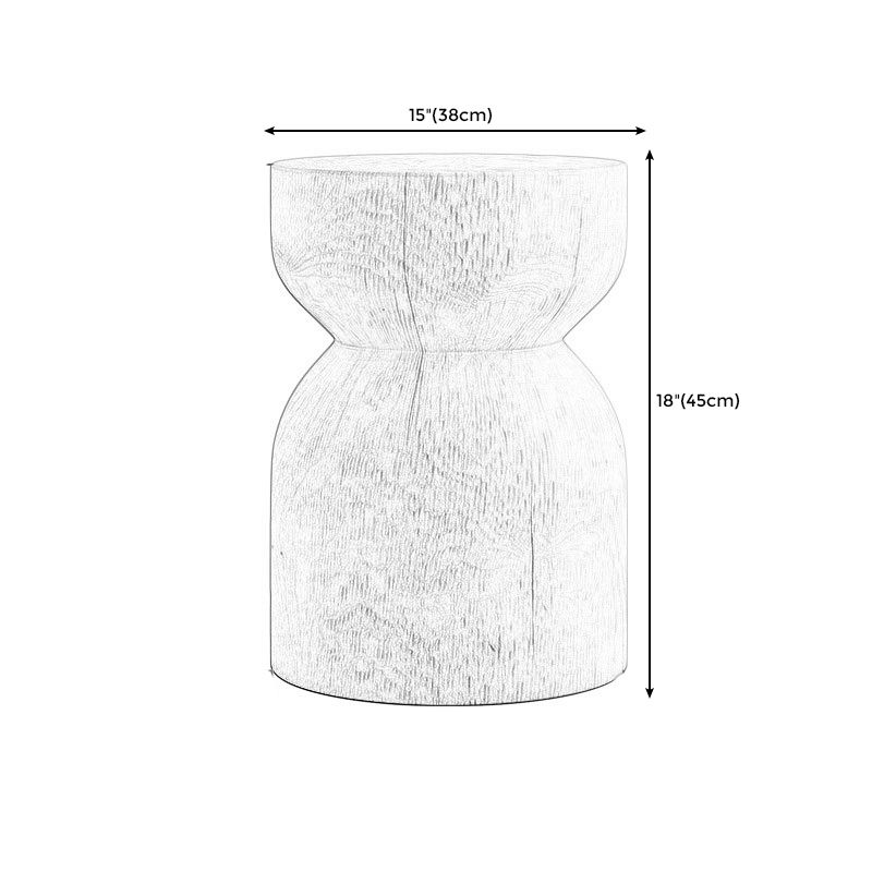 Pedestal End Table Natural/brown Round Wood Side End Table for Living Room
