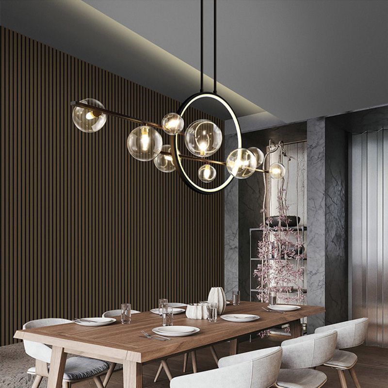Luci a sospensione dell'isola Globe Modern Metallic lampadario Fidurs di illuminazione per il ristorante