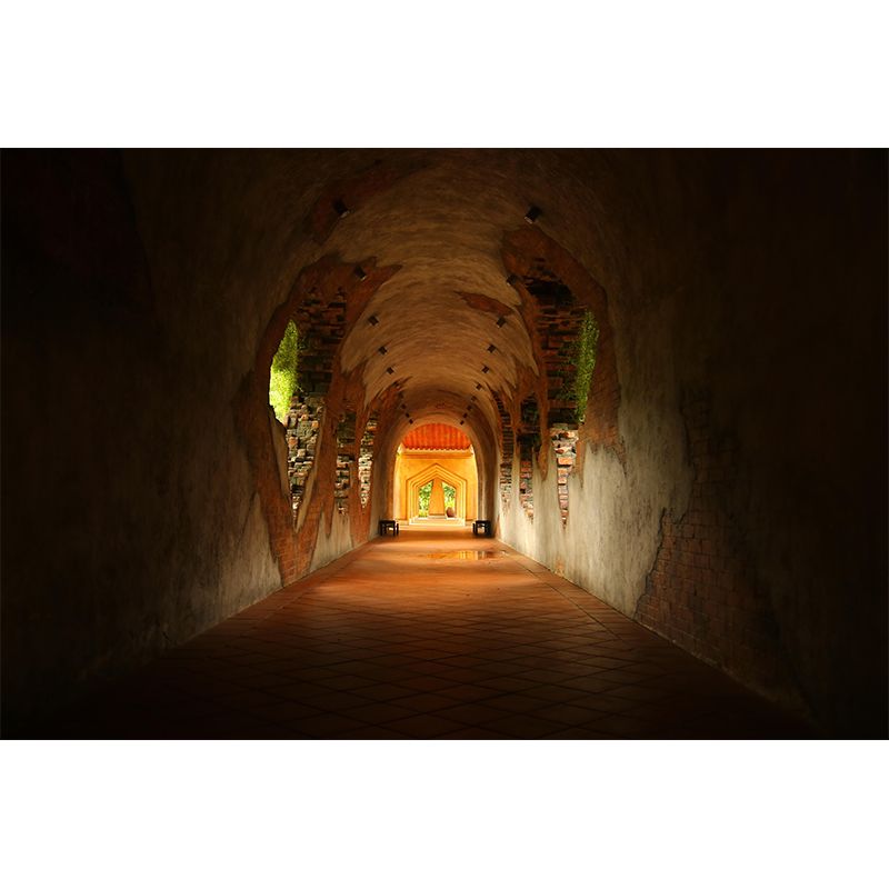 Space Extension Wall Mural Wallpaper Mildew Resistant Wall Covering for Room