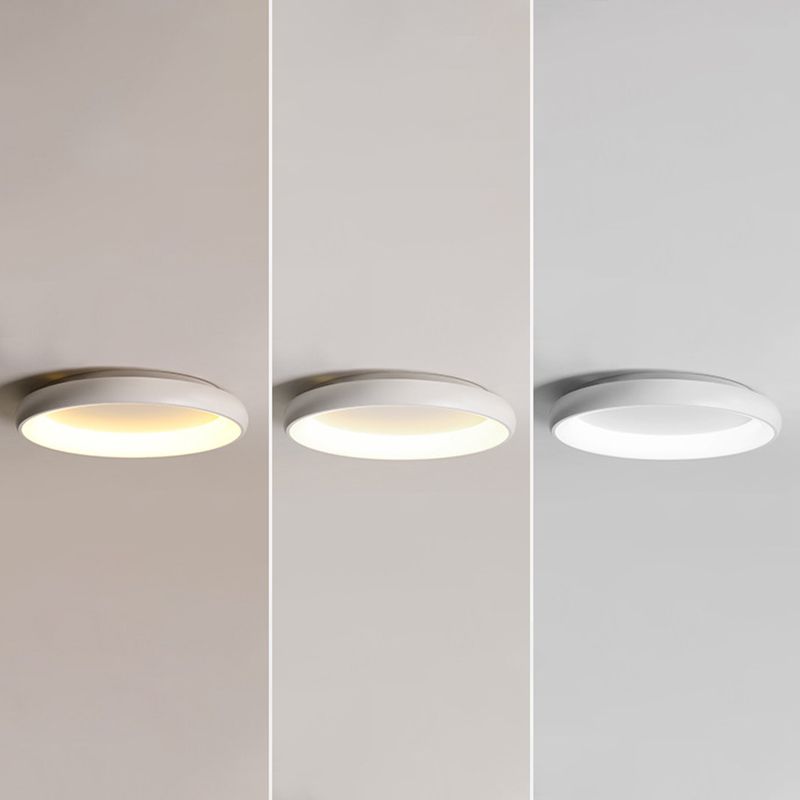 White Flush Mount Lighting LED Contemporary Ceiling Light for Home