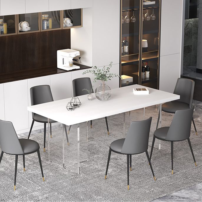 Modern Style Dining Table Rectangle Solid Wood Dining Table for Kitchen
