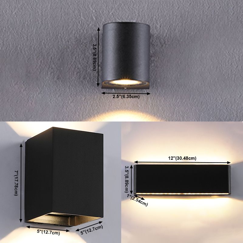 Moderne geometrische schaduw Wand SCONCE METAL 1 LICHT SCONces voor binnenplaats