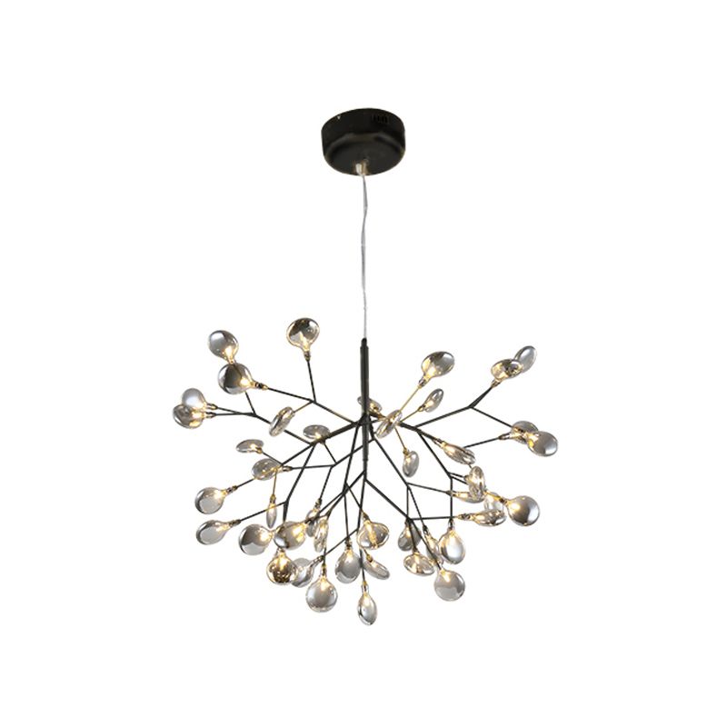 Twig Living Room Pendant Lamp Metallic LED Minimalistic Chandelier Lighting Fixture