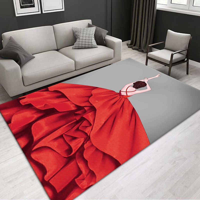 Luxury Gold Rug Polyester Graphic Indoor Rug Washable Rug for Drawing Room