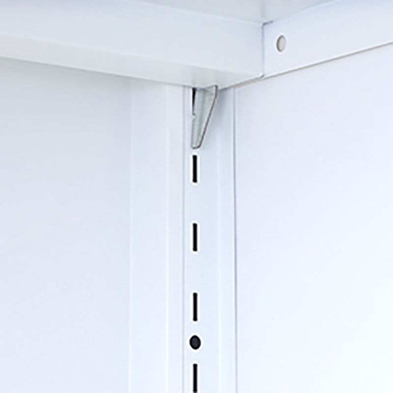 Steel Dining Room Sideboard Cabinet Modern Server Cabinet with Storage and Two Doors