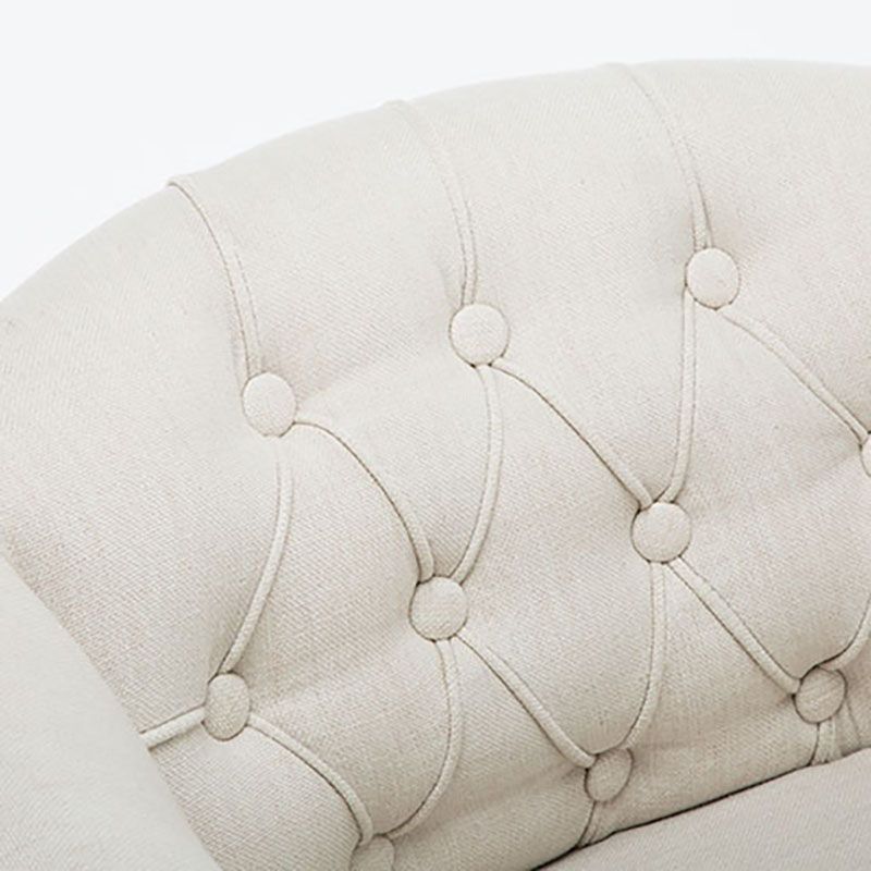 Farmhouse Balcony Upholstered Arm Chair Matte Finish Solid Back Dining Chair