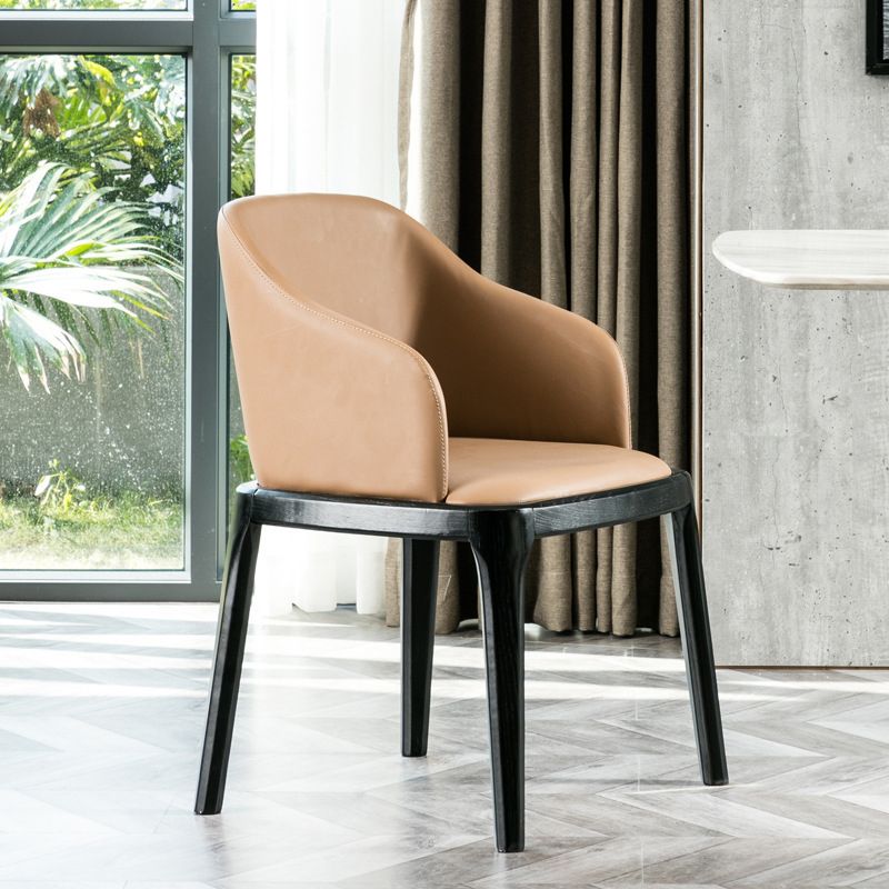 Kitchen Home Upholstered Dining Chairs Faux Leather Parsons Chair