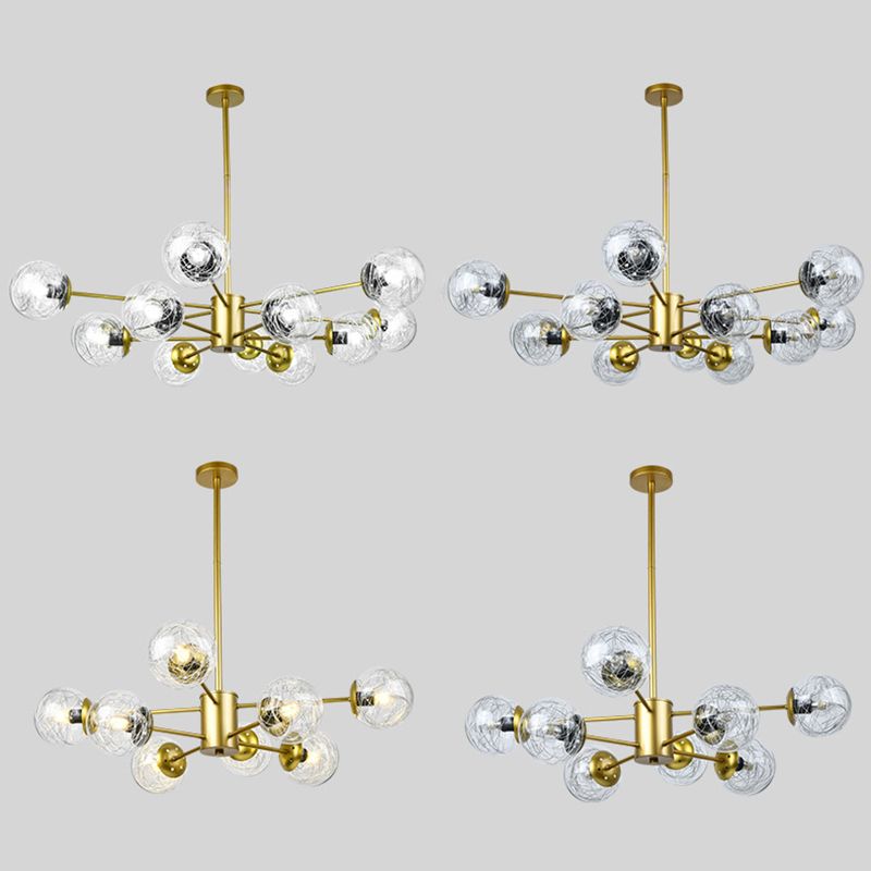 Nordic Style Simplicity Glassorb Kronleuchter eingebaut