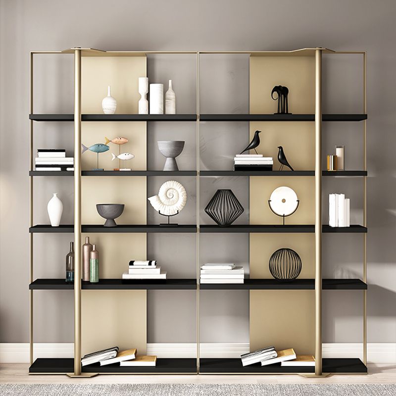 Glam Open Back Shelf Bookcase Metal Book Shelf for Study Room