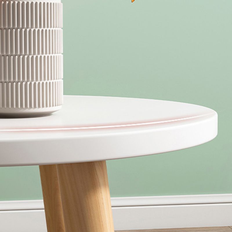 Rectangular Coffee Table with Modern Style Wood in White/wood Color
