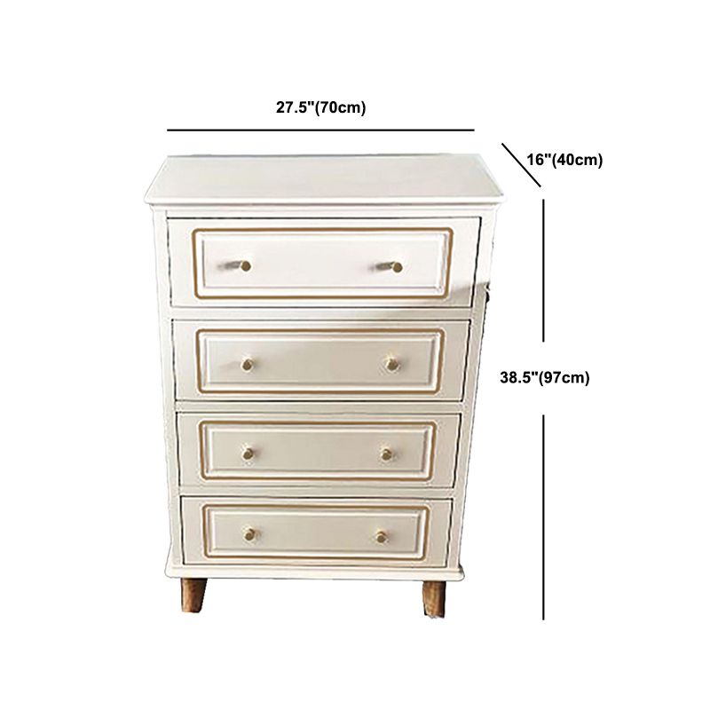 Contemporary Blue/ White Wooden Rectangle Accent Chest with Drawers