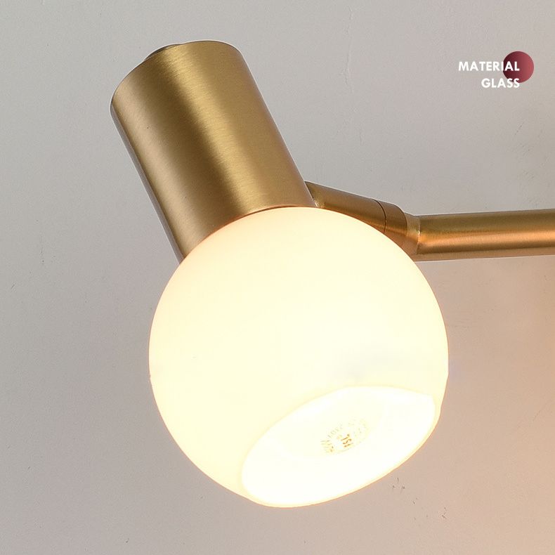 Nordic Messing Eitelkeitsbeleuchtung Ideen gefrostete Glasschattenschatten -Eitelkeitslampe für Badezimmer