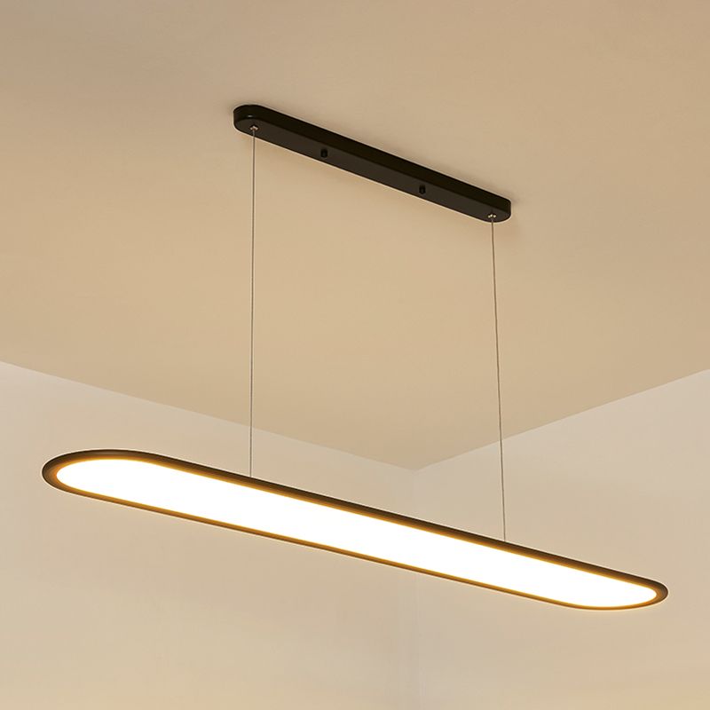 Contemporary Hanging Lamp 1-Light Island Light Fixture for Living Room