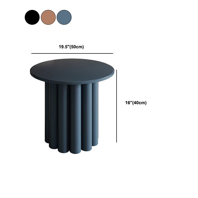 Modern Style Pedestal Base Cocktail Table Round Wooden Coffee Table