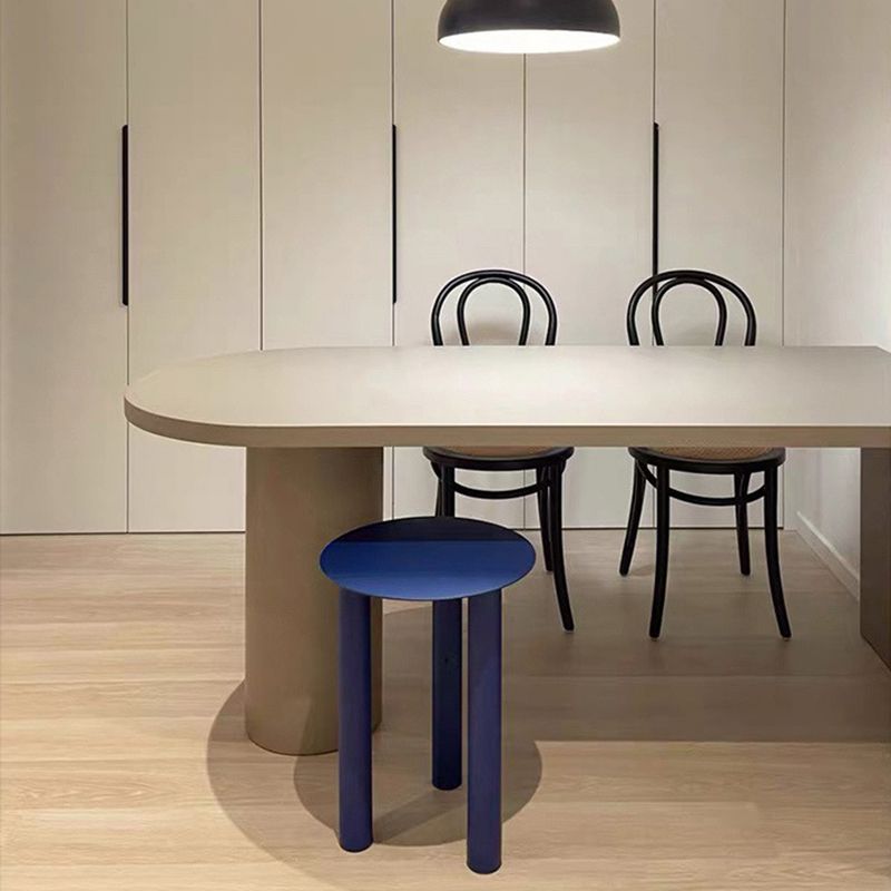 Wood Top and Wood Pedestal Dining Table Contemporary Bar Table for Island